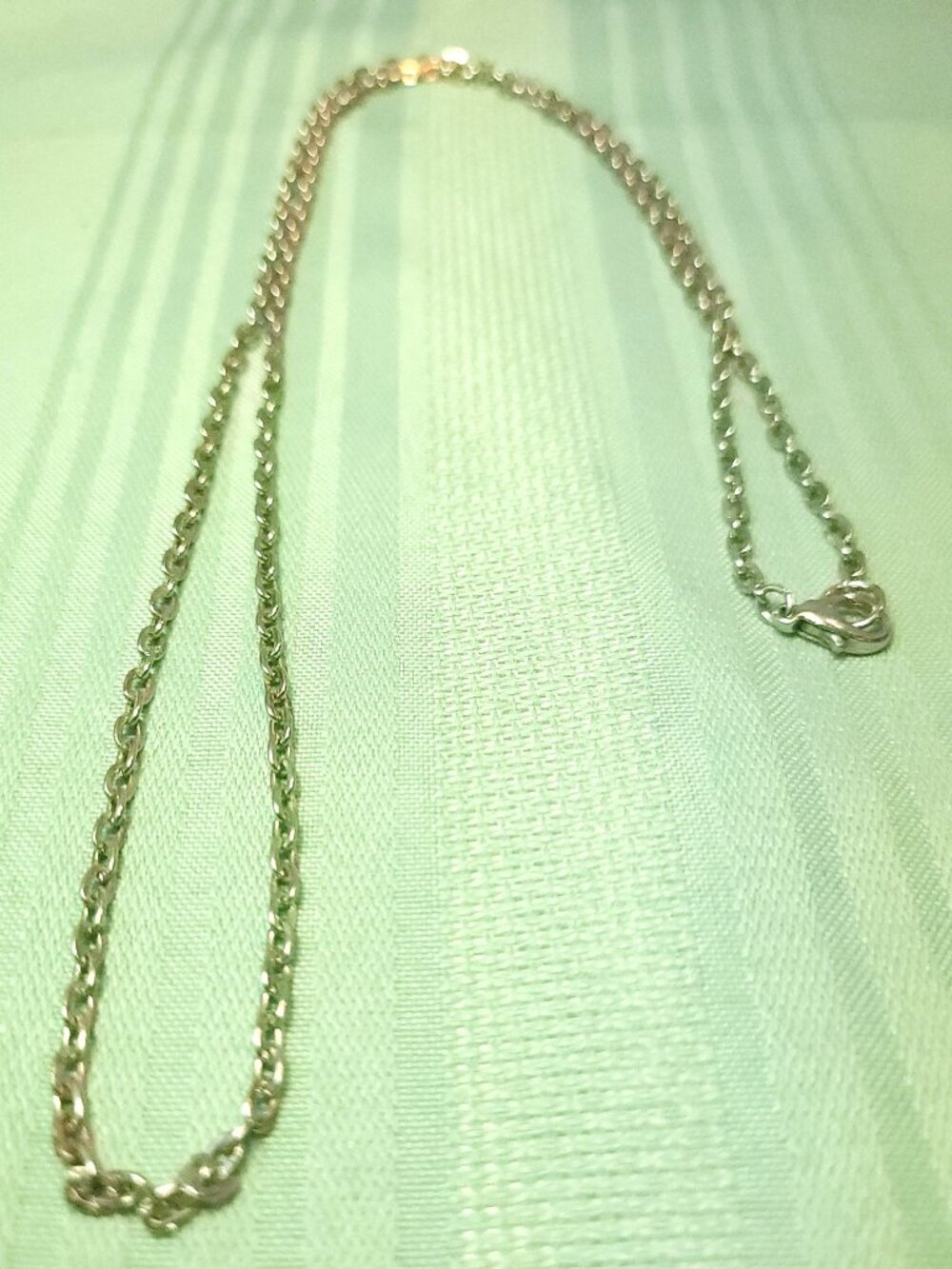 Long Silver Tone Cable Chain Necklace 29.5" | 5mm Flat Link Unisex